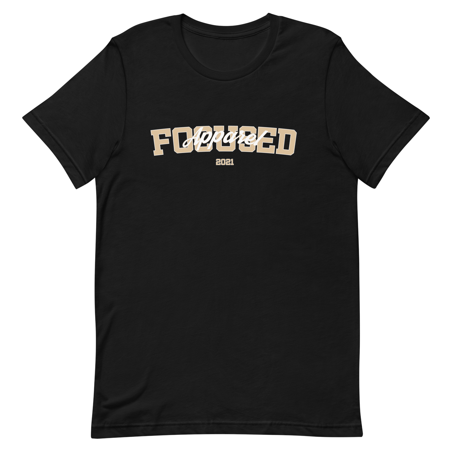 Focused Apparel 'Alpha' Design Short Sleeve Cotton T-Shirt - Navy