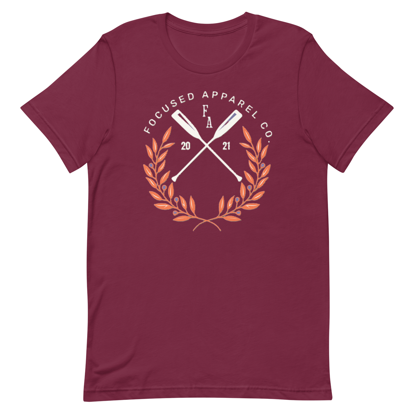Carlsbad Short Sleeve Cotton T-Shirt - Maroon