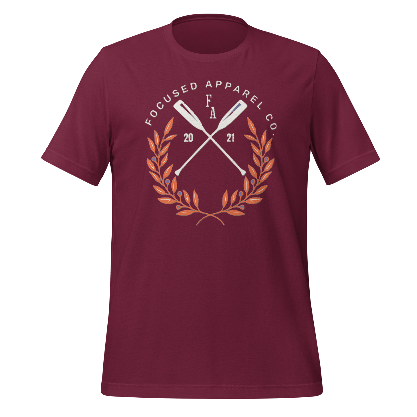 Carlsbad Short Sleeve Cotton T-Shirt - Maroon