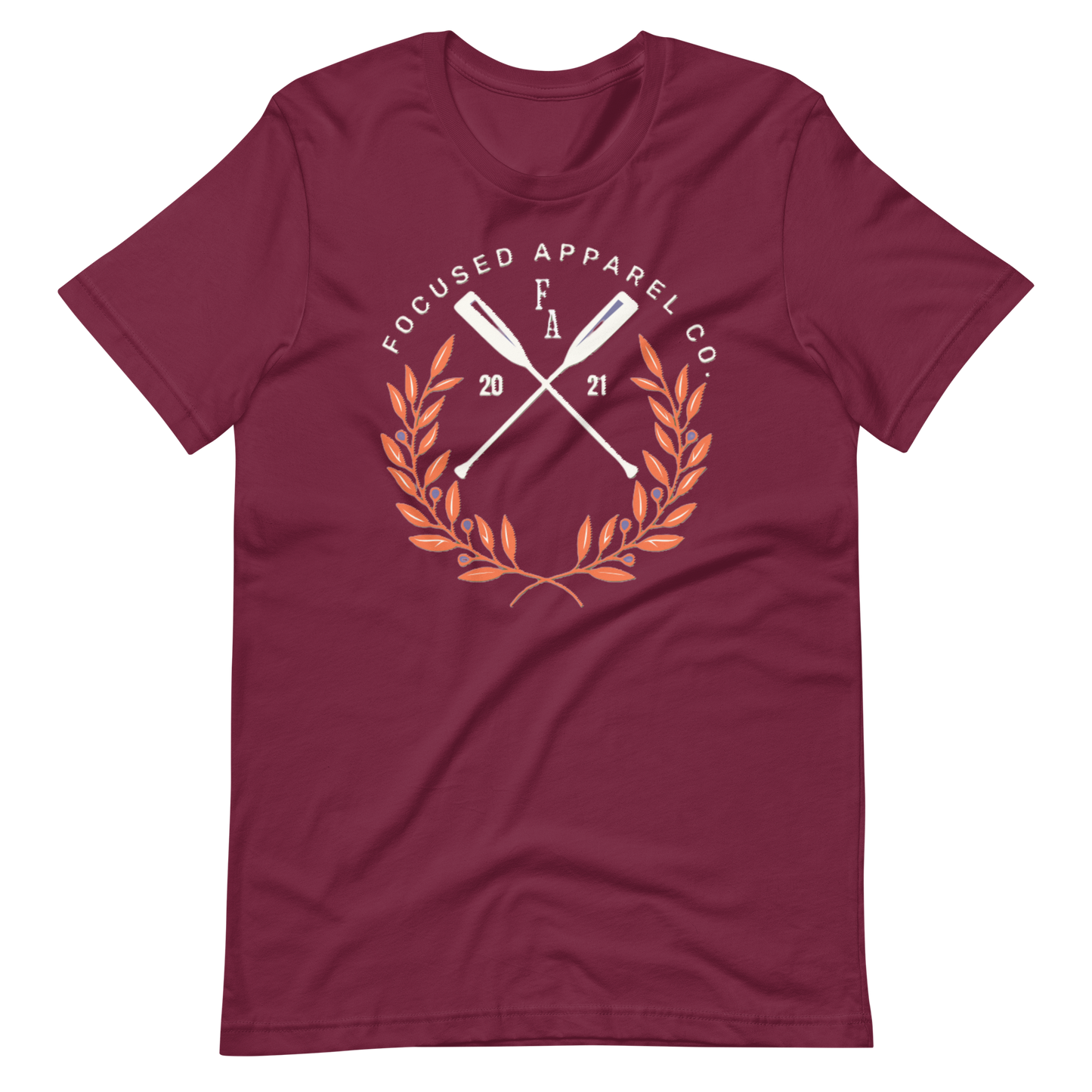 Carlsbad Short Sleeve Cotton T-Shirt - Maroon