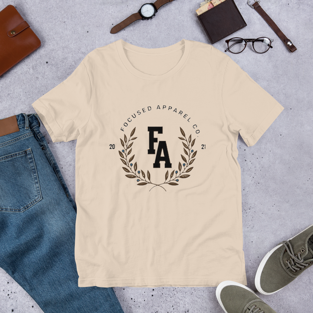Focused Apparel Carlsbad Style Short Sleeve Cotton T-Shirt