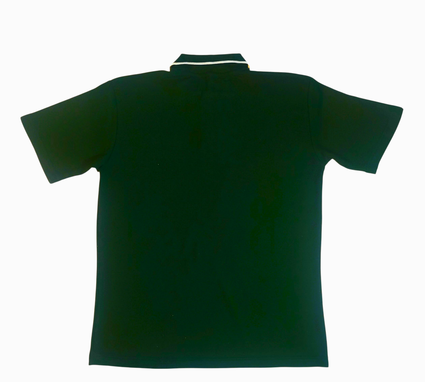 Embroidered Cotton Polo Style Shirt - Forest Green