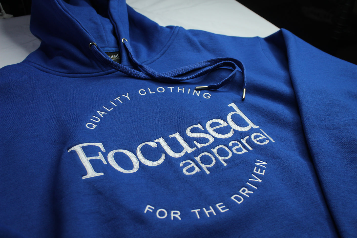Royal Blue Embroidered Hoodie