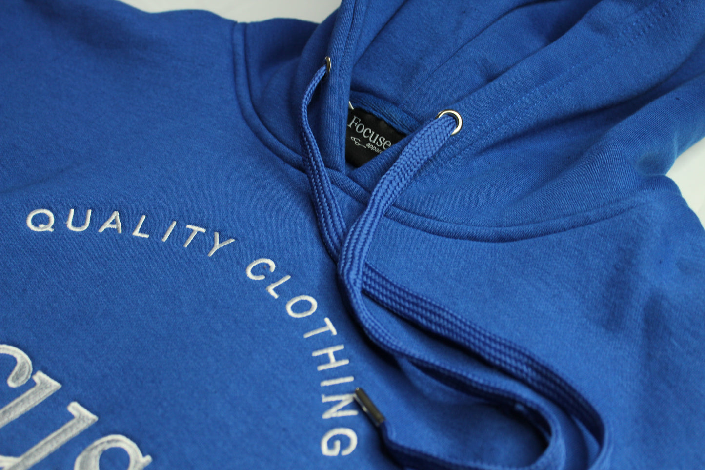 Royal Blue Embroidered Hoodie