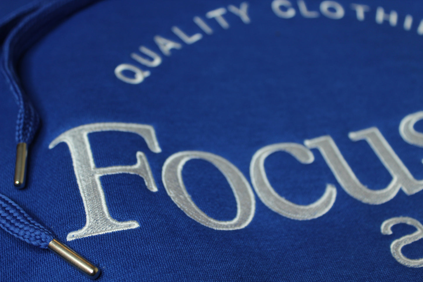 Royal Blue Embroidered Hoodie