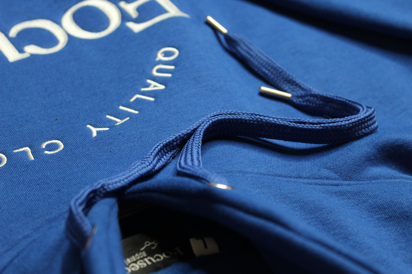 Royal Blue Embroidered Hoodie
