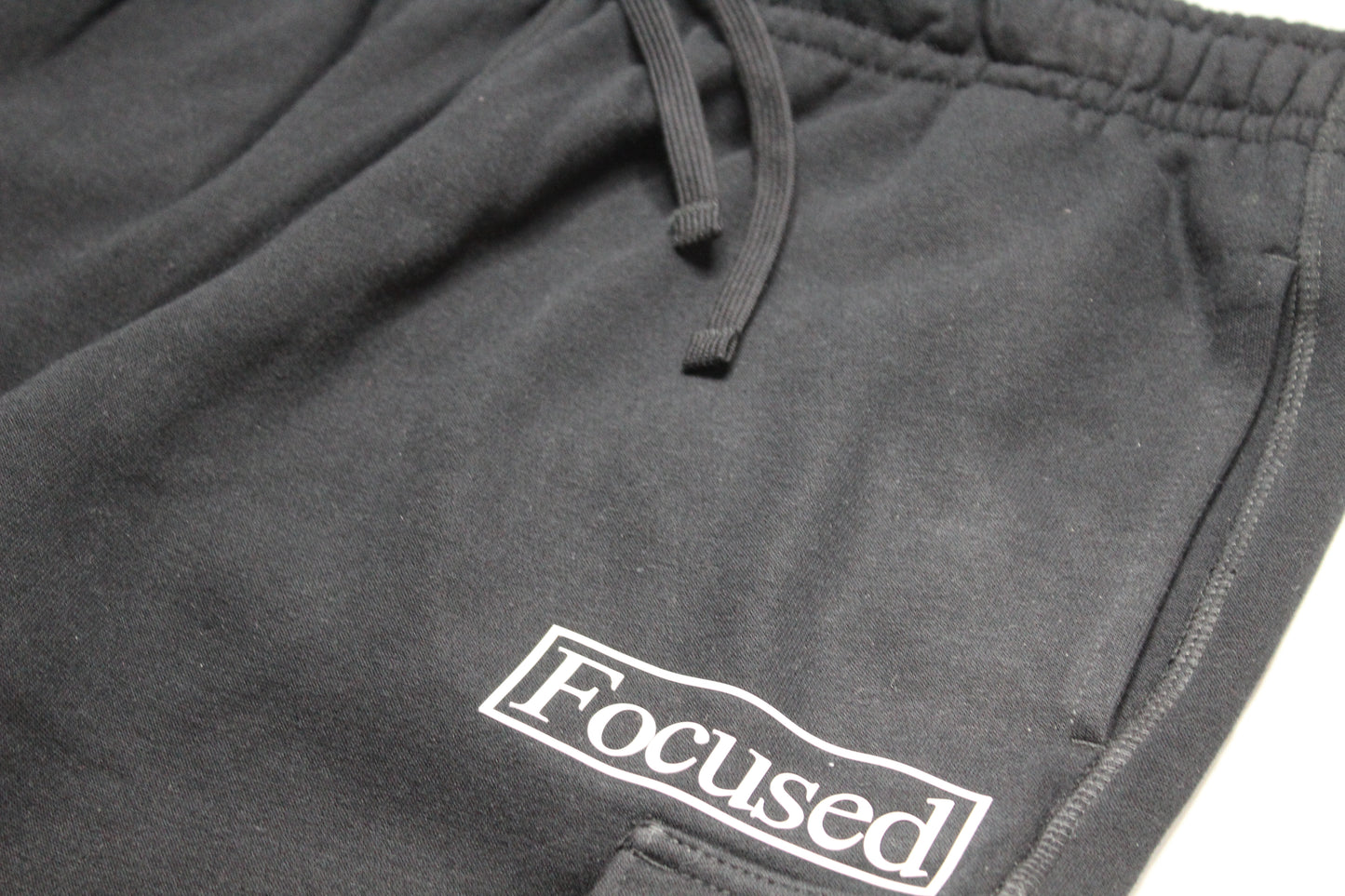 Cotton Fleece Cargo Pants (Black)