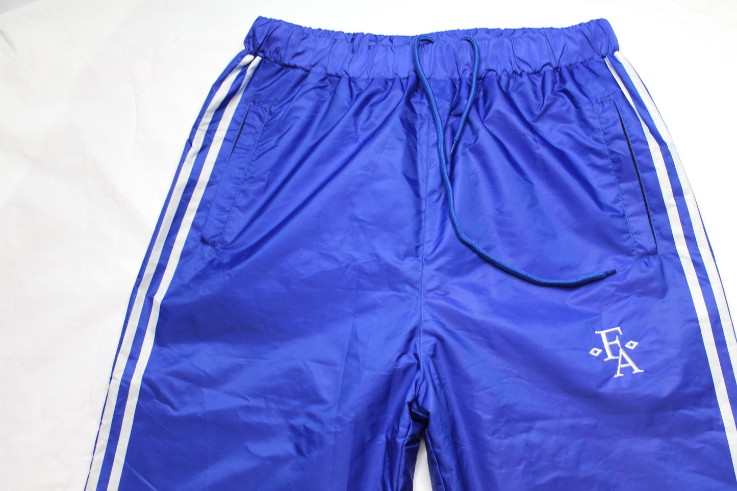 Focused Embroidered Nylon Comfort Track Suit - Royal Blue