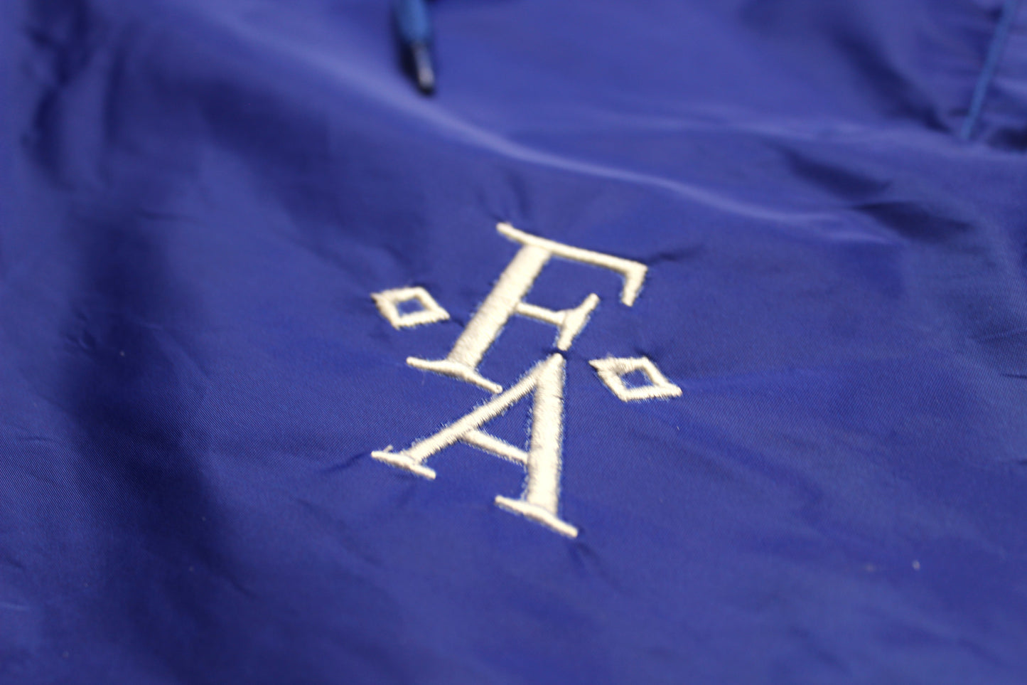 Focused Embroidered Nylon Comfort Track Suit - Royal Blue