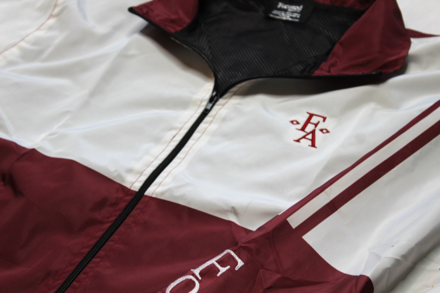 Focused Embroidered Nylon Comfort Track Suit - Maroon