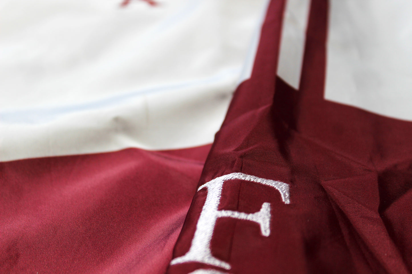 Focused Embroidered Nylon Comfort Track Suit - Maroon