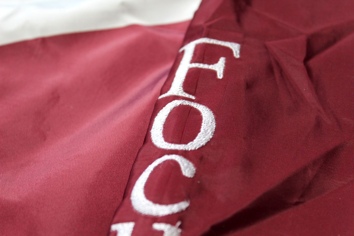Focused Embroidered Nylon Comfort Track Suit - Maroon