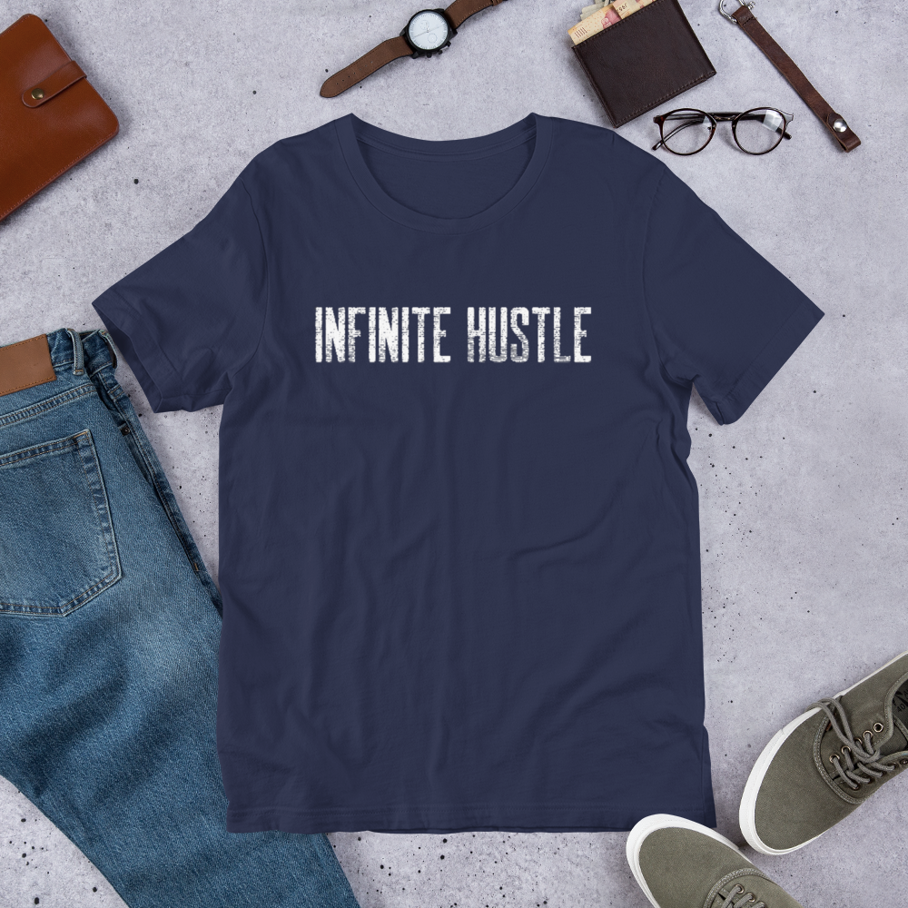 Infinite Hustle Short Sleeve Cotton T-Shirt - Navy