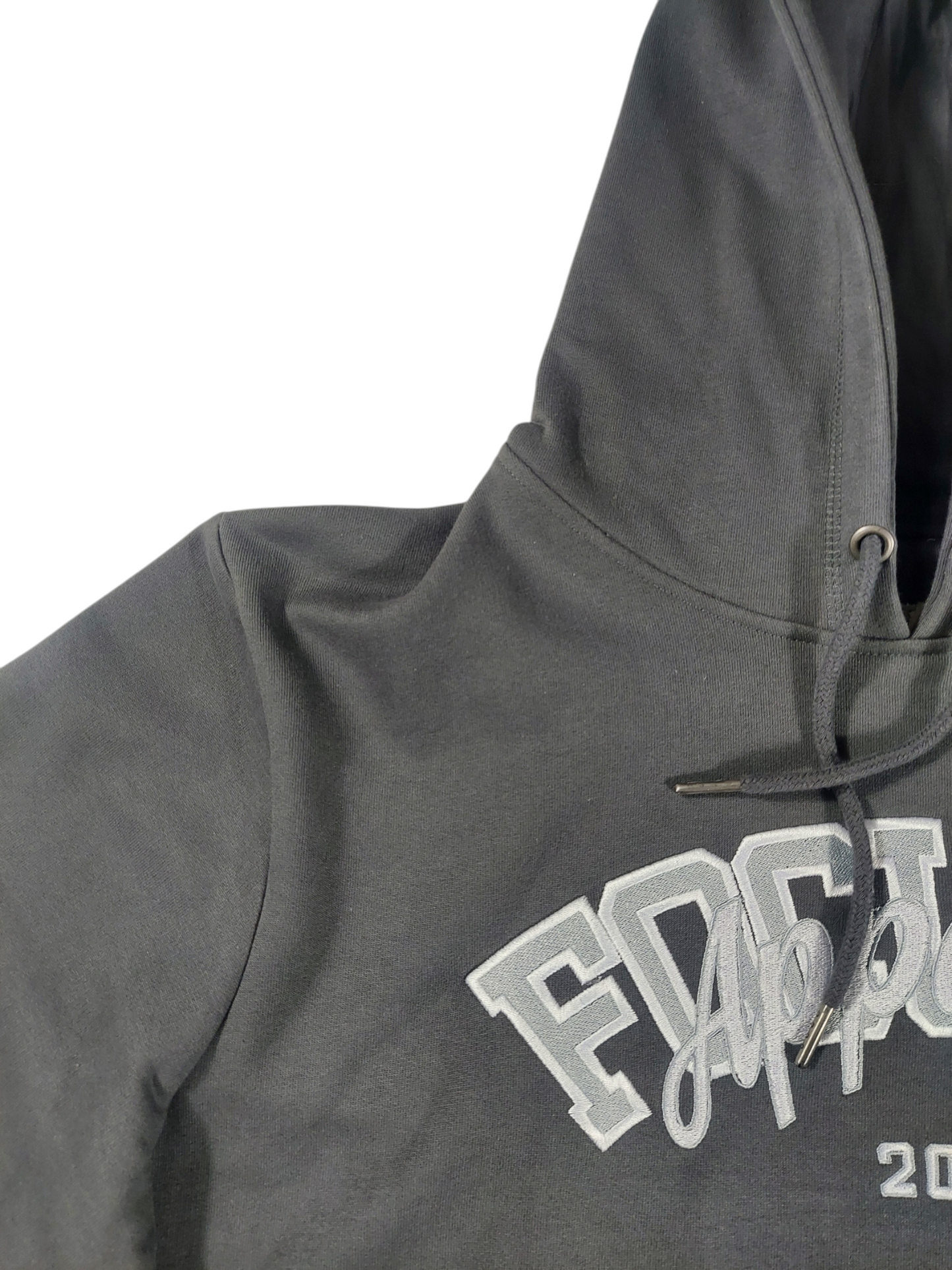 Embroidered Hoodie - Dark Grey