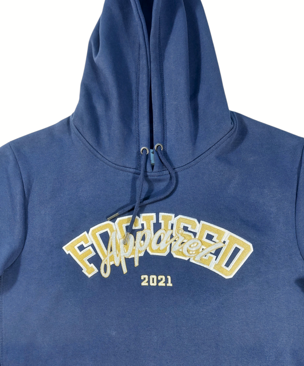 Ocean Navy Embroidered Hoodie