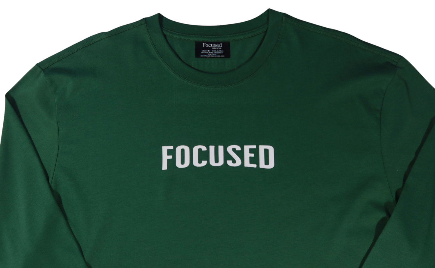 Casual Long Sleeve T-Shirt - Forest Green