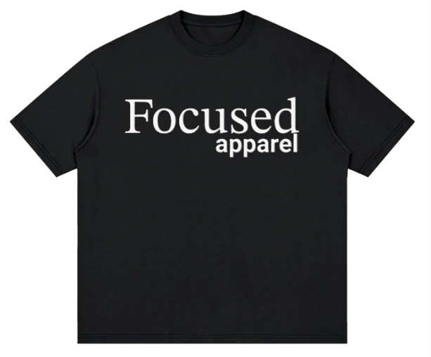 Focused Apparel Midweight Boxy Tee - Navy