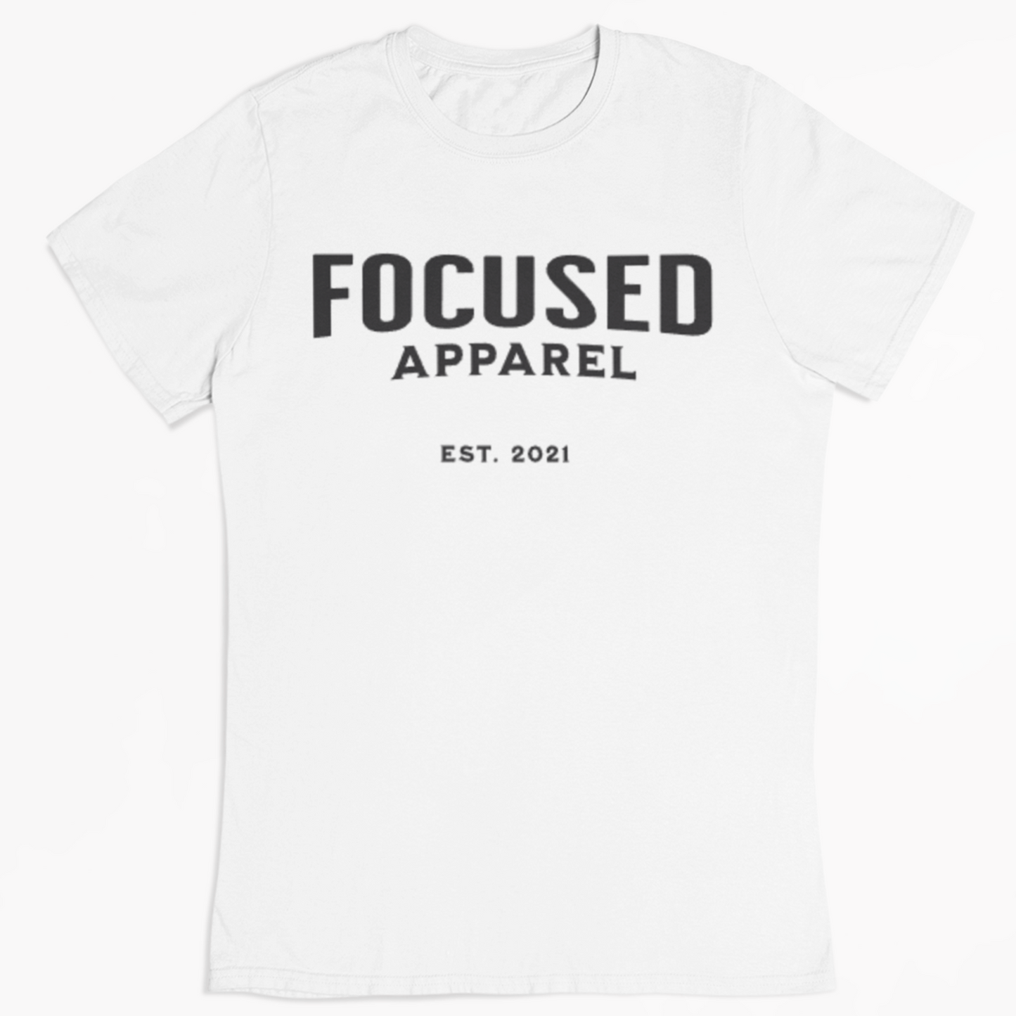 Men's Modern Short Sleeve Cotton T-Shirt - White / Black
