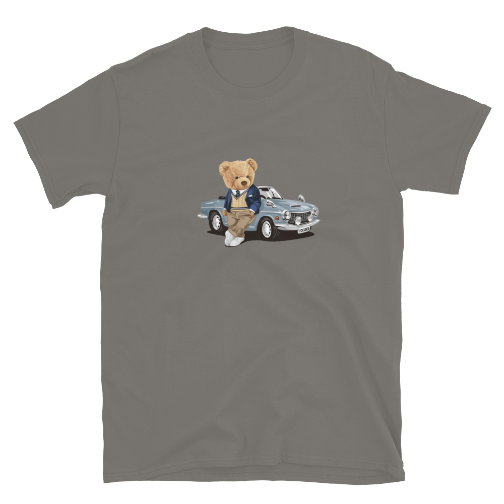 Husselbear Short Sleeve Cotton T-Shirt Charcoal