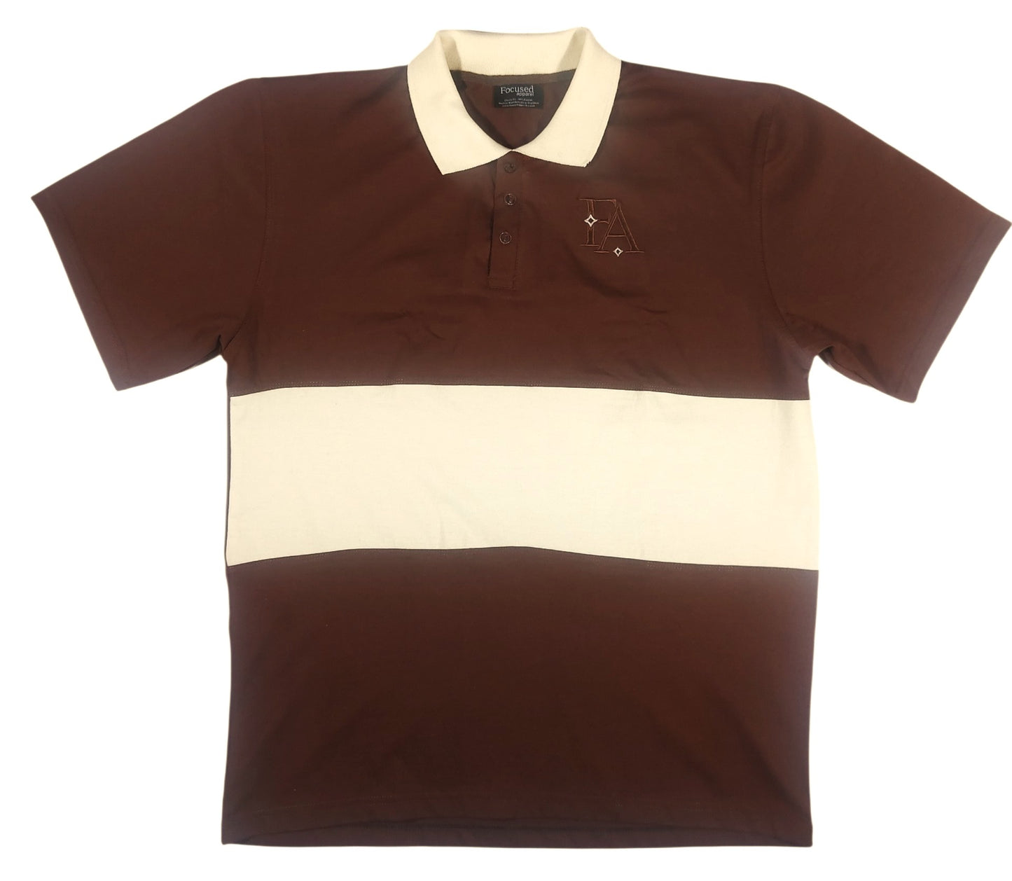 Rugby Style Striped Polo Shirt