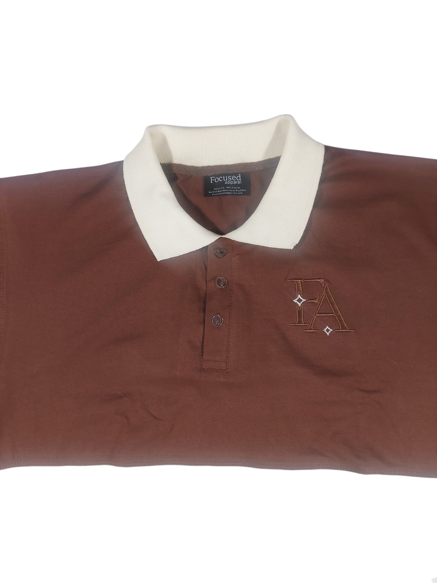 Rugby Style Striped Polo Shirt