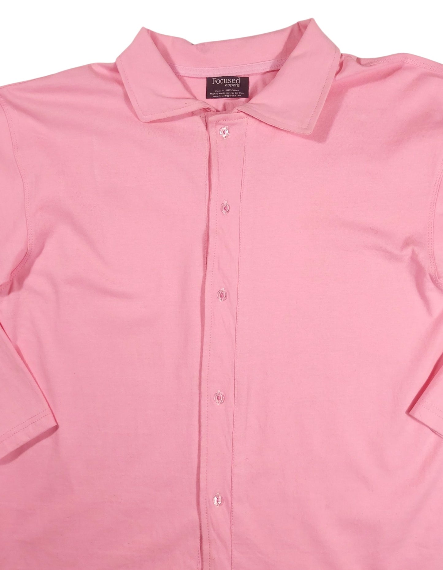 Women's Wide Sleeve Button Up Shirt - Rose