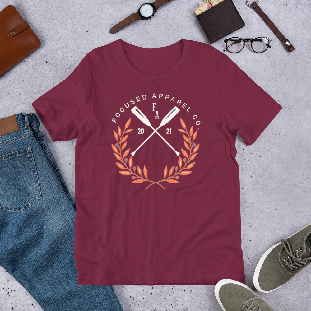 Carlsbad Short Sleeve Cotton T-Shirt - Maroon