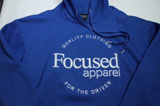 Royal Blue Embroidered Hoodie