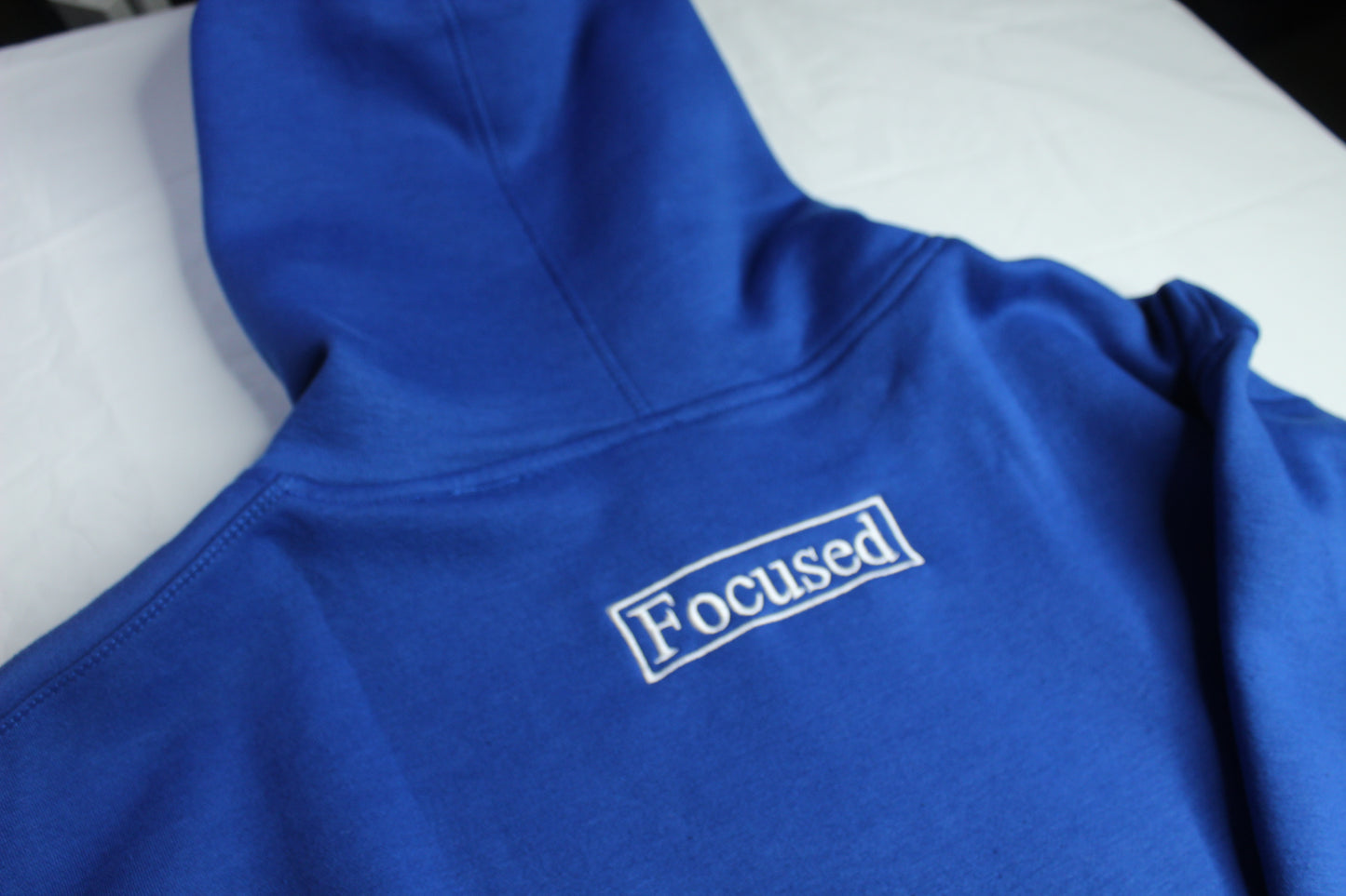 Royal Blue Embroidered Hoodie