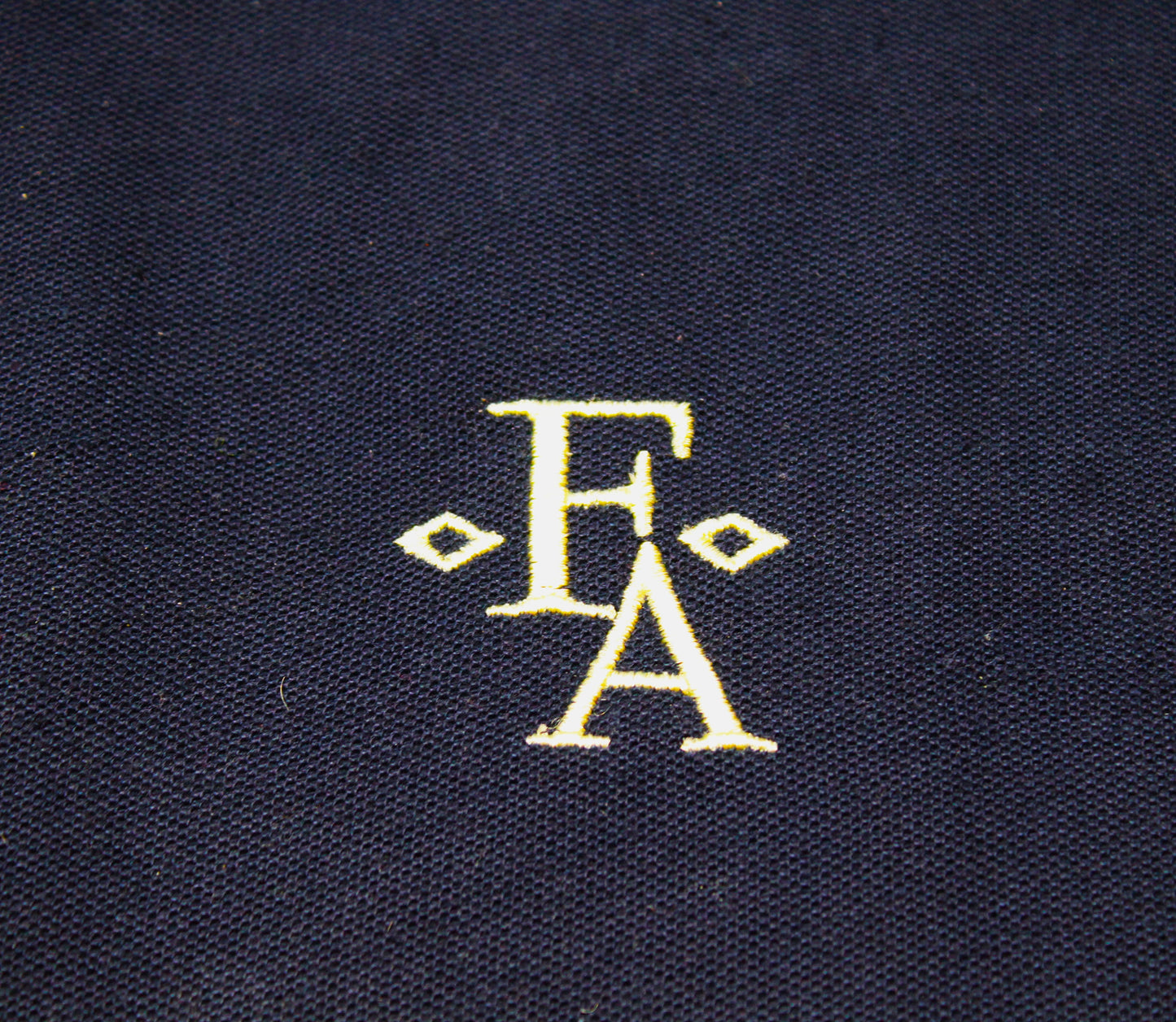 Embroidered Cotton Polo Style Shirt - Navy
