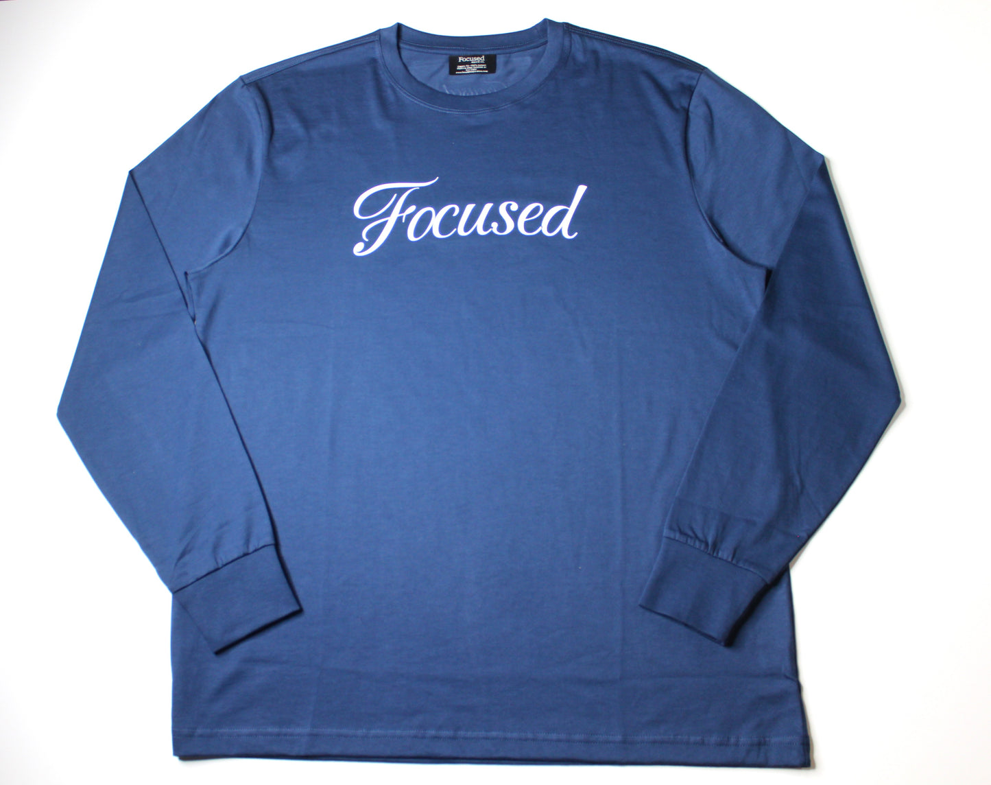 Long Sleeve Casual T-Shirt   -    Navy