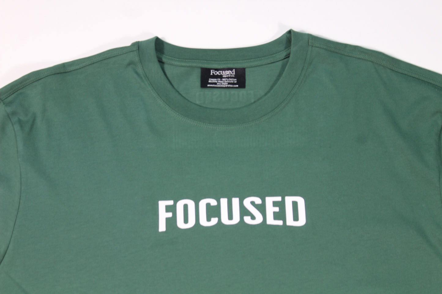 Focused Premier Casual Long Sleeve T-Shirt   Forest Green