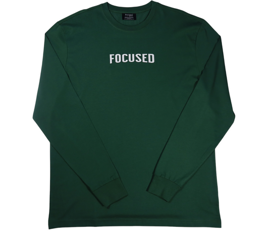 Casual Long Sleeve T-Shirt  - Forest Green