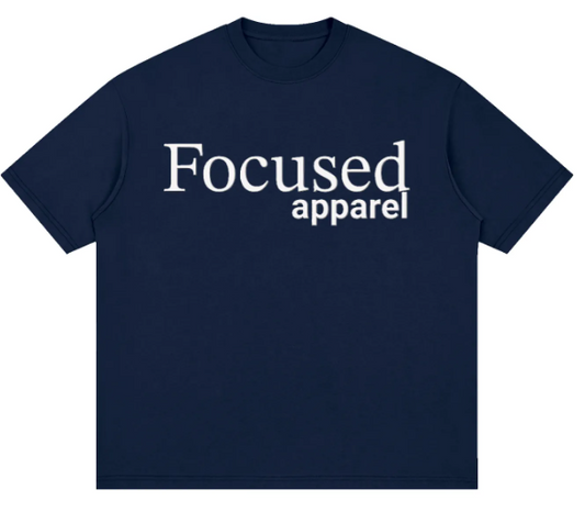Focused Apparel Midweight Boxy Tee -   Navy