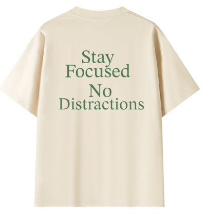 Focused Apparel Midweight Boxy Tee - Cream