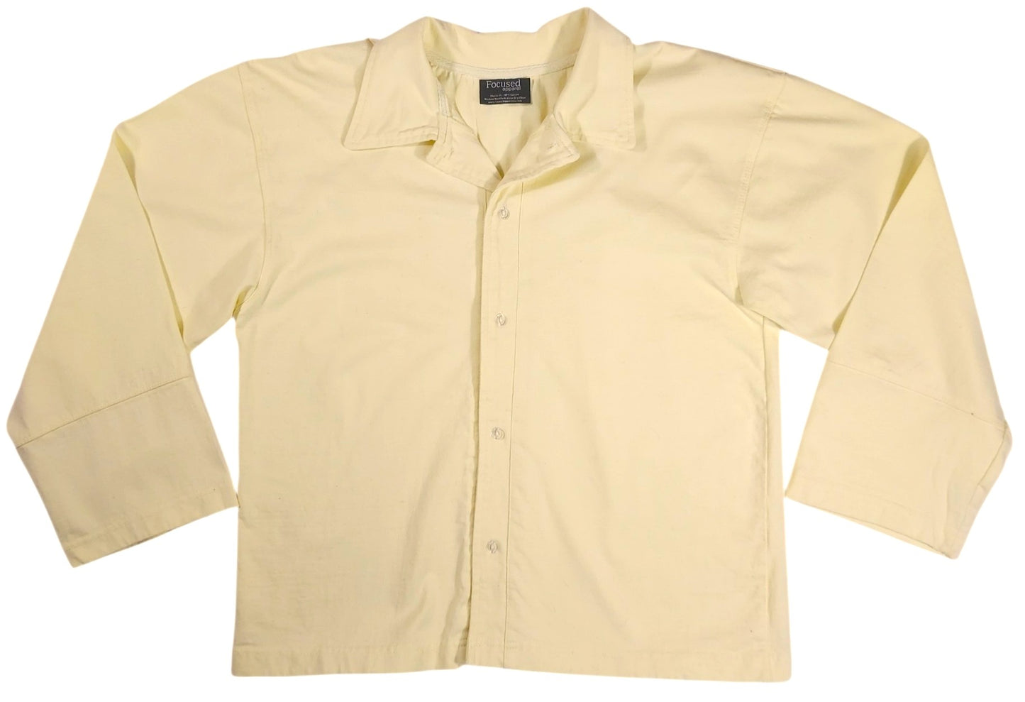 Women's Wide Sleeve Button Up Shirt  - Cream