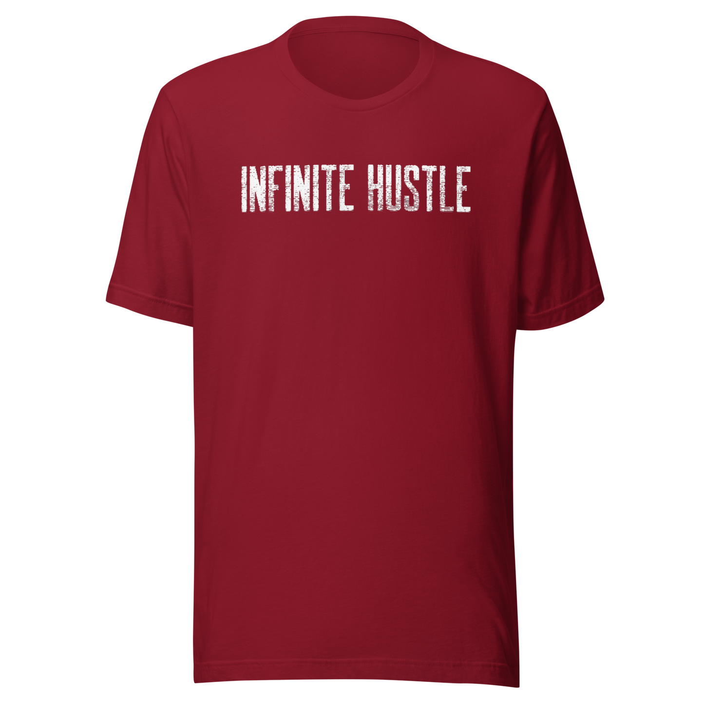 Infinite Hustle Short Sleeve Cotton T-Shirt - Maroon